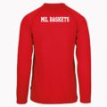 MIL BASKETS Longsleeve rot Rückenansicht