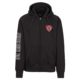 Grizzlies nur Kopf Zip-Hoody schwarz