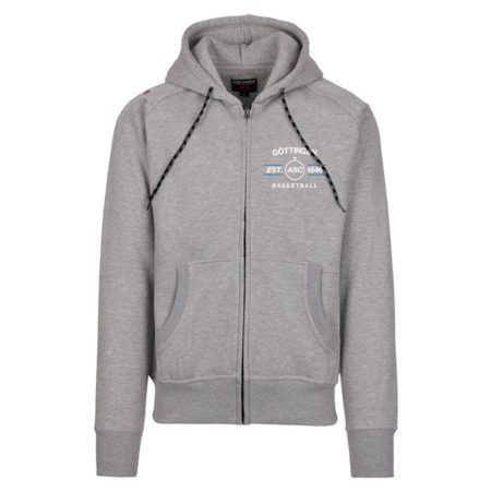 ASC Göttingen EST 1846 Basketball Zip-Hoody grau