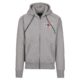 MIL BASKETS Kapuzenjacke Zip-Hoody grau