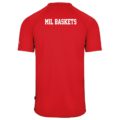 MIL BASKETS Shooting Shirt rot Rückenansicht