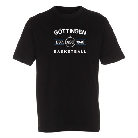 ASC Göttingen EST 1846 Basketball T-Shirt schwarz