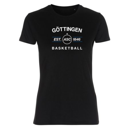 ASC Göttingen EST 1846 Basketball Lady Fitted Shirt schwarz