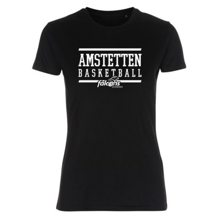 Amstetten Basketball Lady Fitted Shirt schwarz