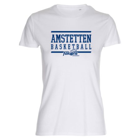 Amstetten Basketball Lady Fitted Shirt weiß