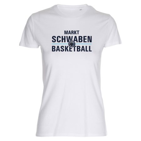 Markt Schwaben Basketball Lady Fitted Shirt weiß