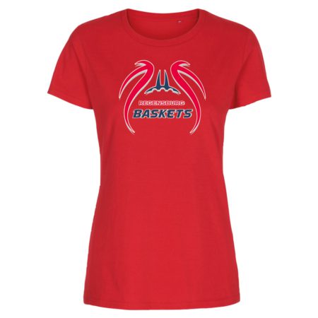 Regensburg Baskets Lady Fitted Shirt rot
