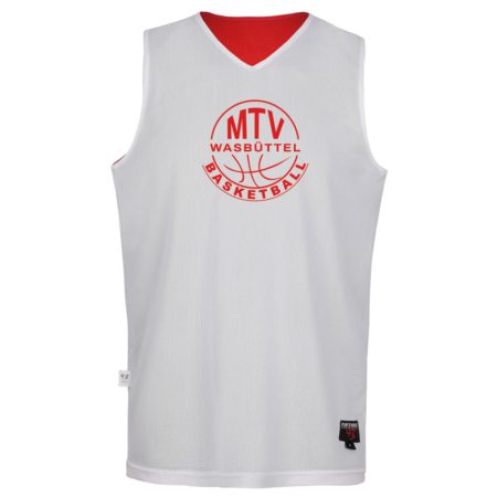 MTV Wasbüttel Basketball Reversible Jersey BASIC rot/weiß