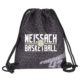 Weissach Basketball Turnbeutel Gymsac dunkelgrau mit Seitentasche