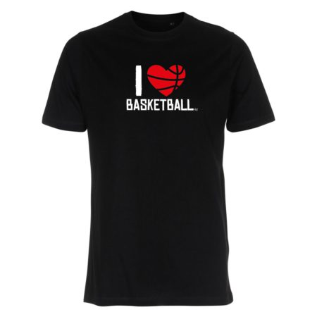 I Love Basketball T-Shirt schwarz