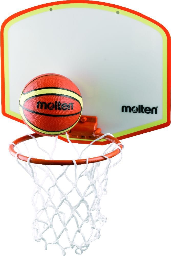 Molten Mini Basketballkorb mit Ball – FOR THREE 43 Basketball