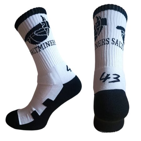 Sportsocken "Saltminers" weiss/schwarz, VPE 1 Paar